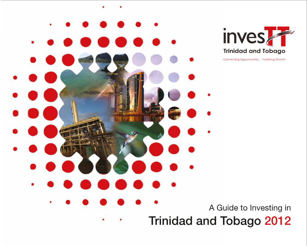 Trinidad and Tobago 2012 Investt Is the Nation’S Investment Promotion Agency Aligned to the Aftercare Services Ministry of Trade, Industry & Investment