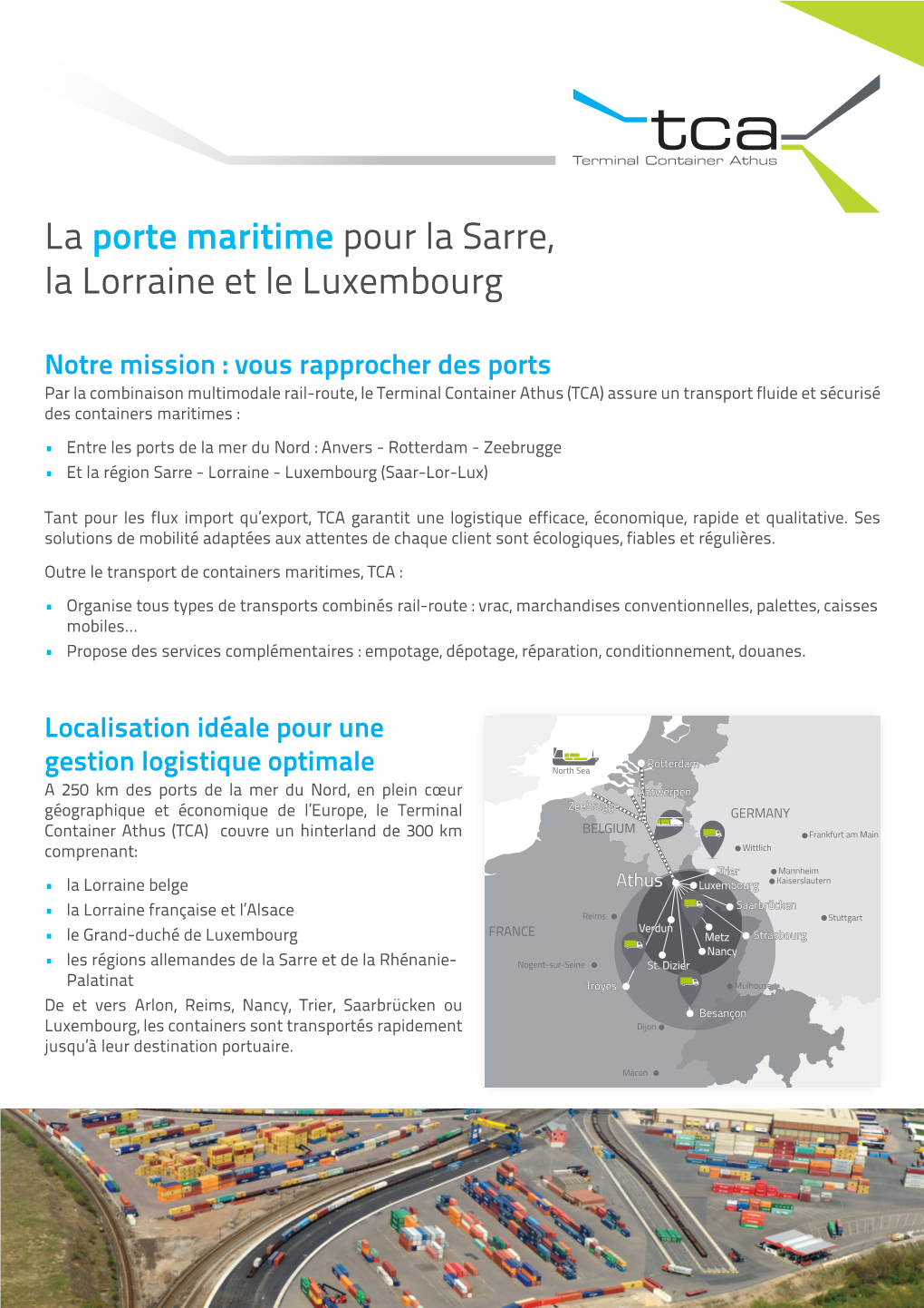 Le TCA, La Porte Maritime Pour La Sarre, La Lorraine Et Le Luxembourg