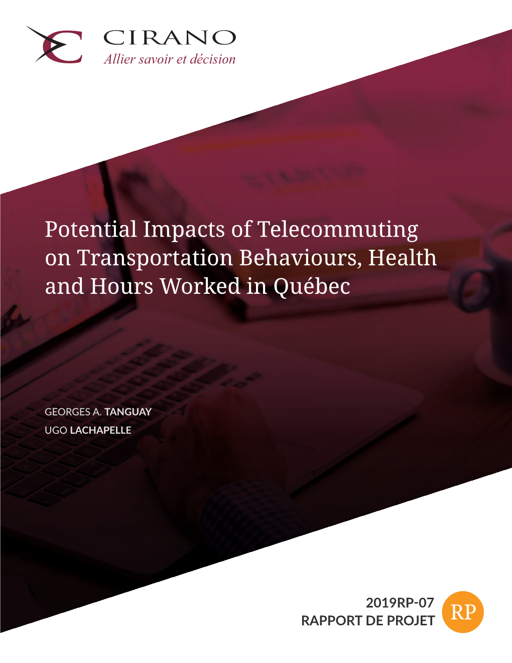 Potential Impacts of Telecommuting on Transportation Behaviours, Health and Hours Worked in Québec