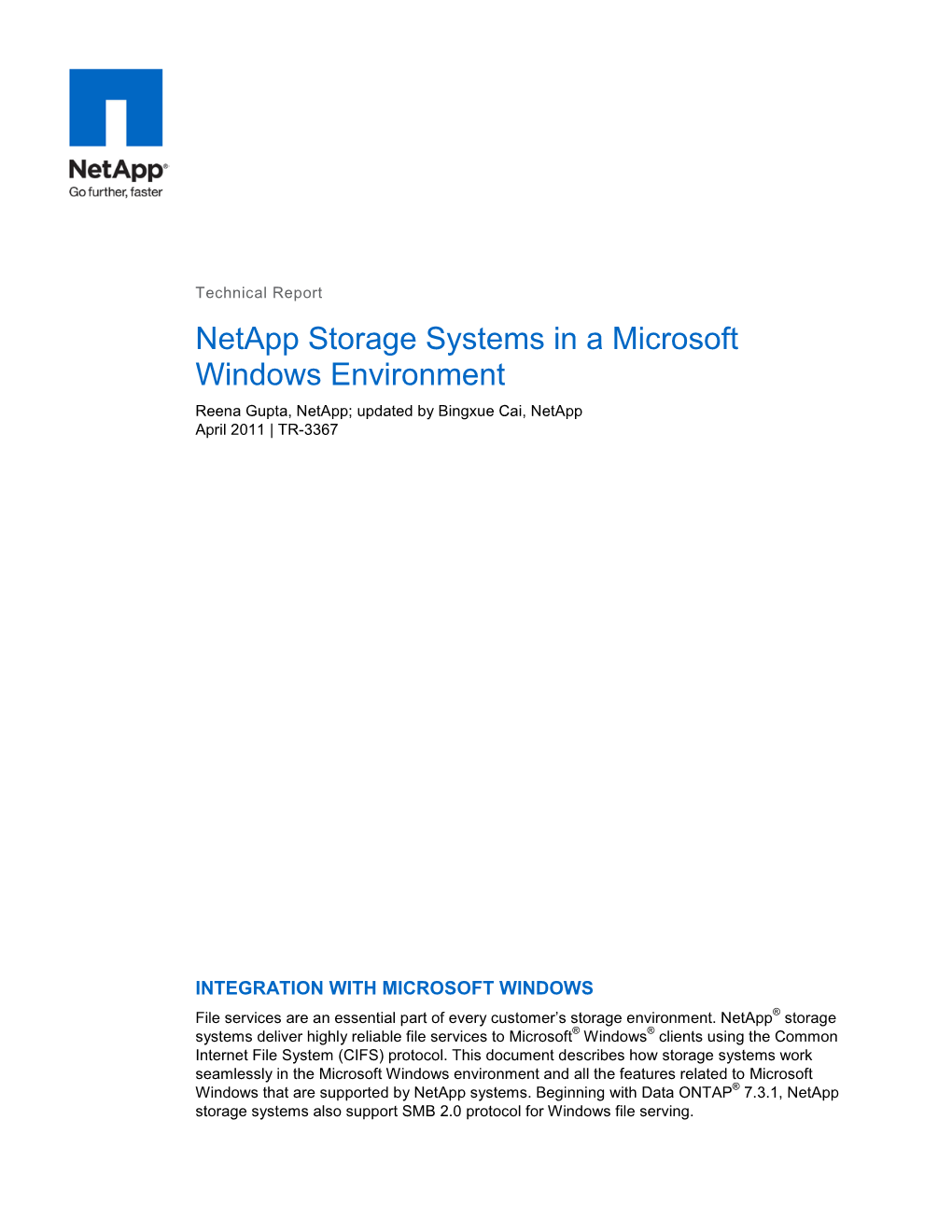 Netapp Technical Report