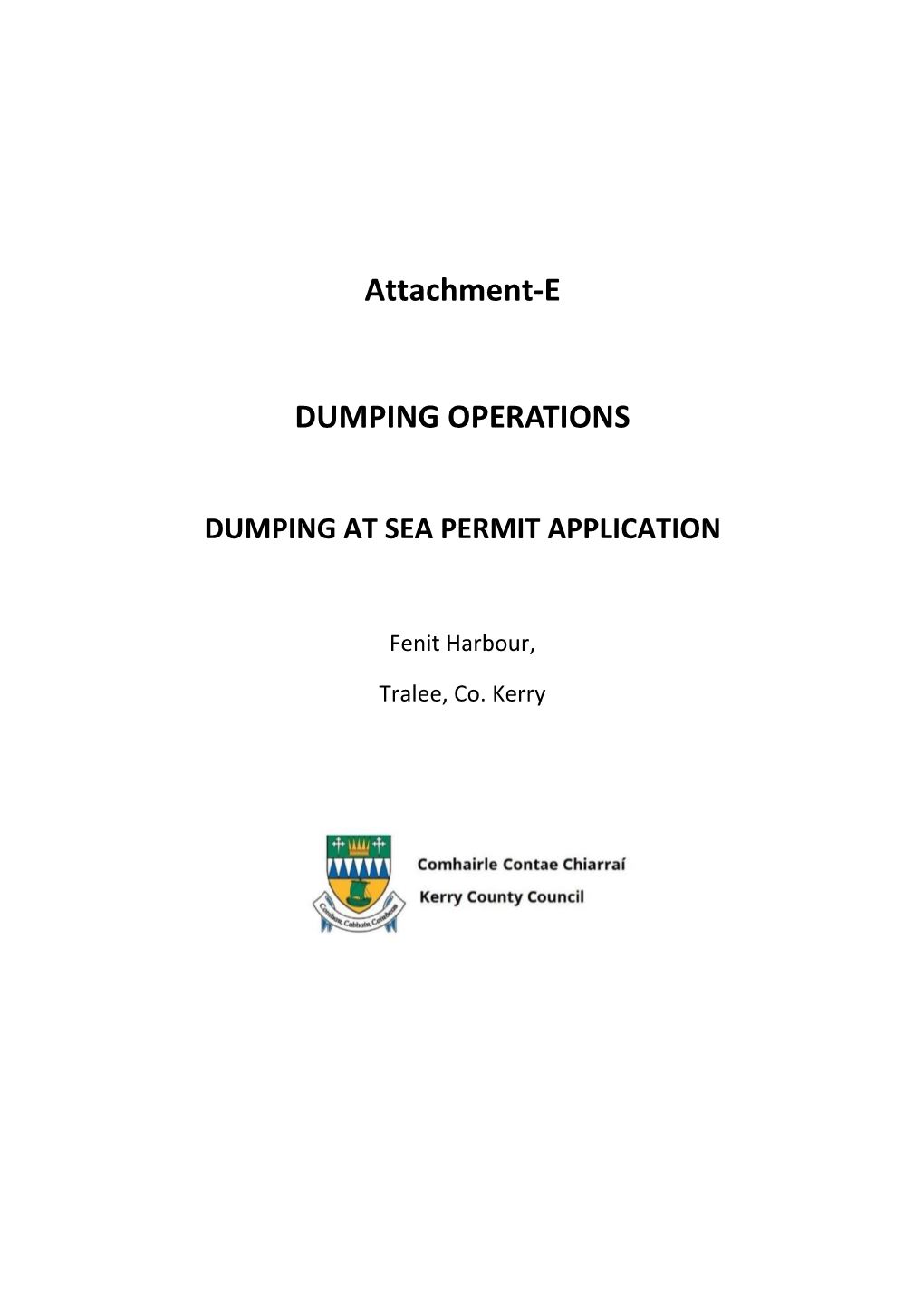 Attachment-E DUMPING OPERATIONS