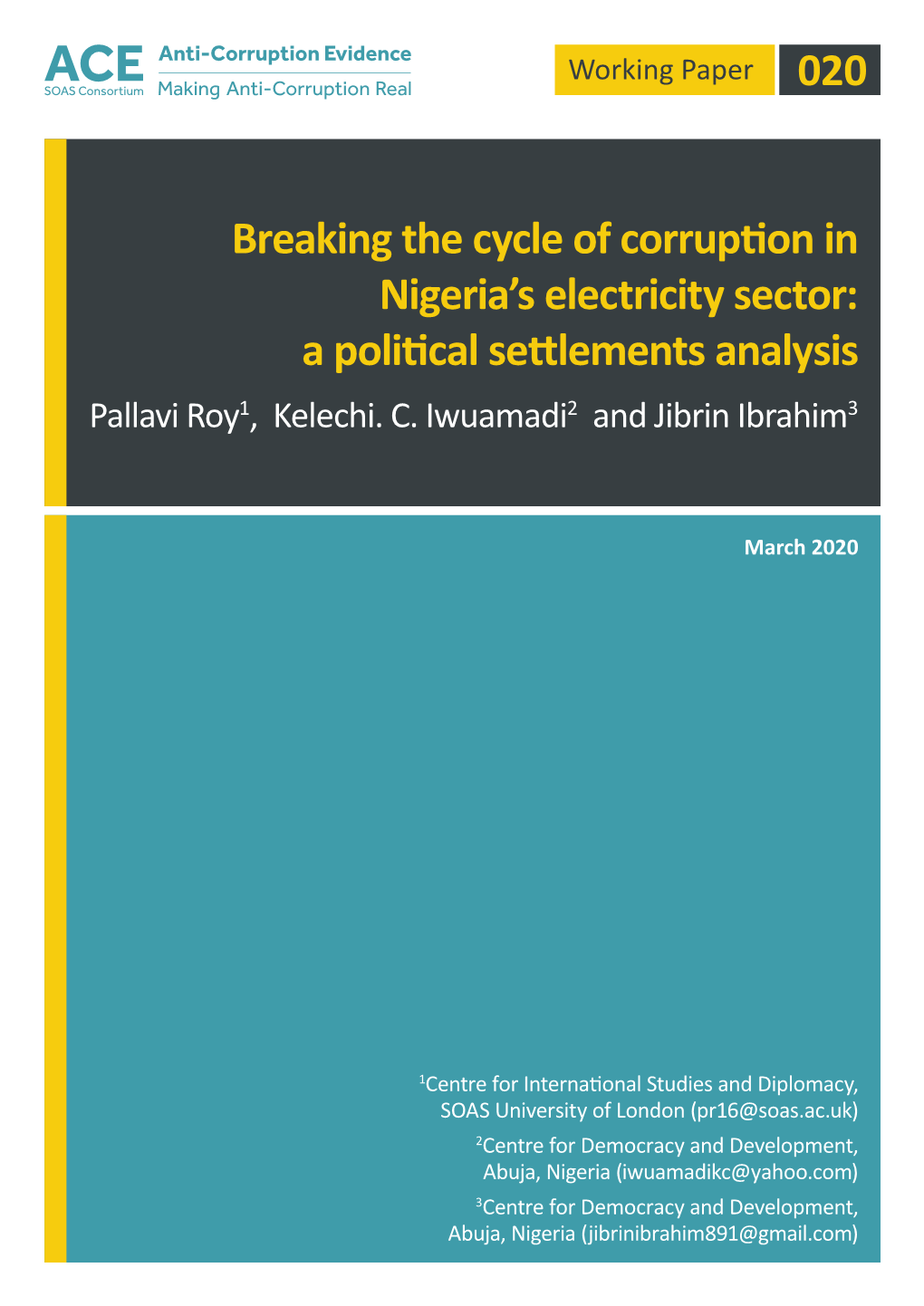 020 Breaking the Cycle of Corruption in Nigeria's