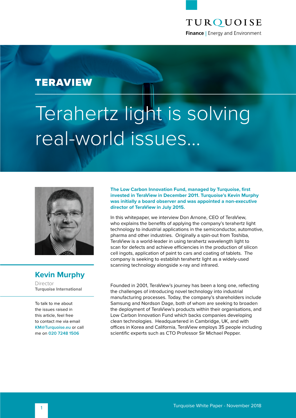 Terahertz Light Is Solving Real-World Issues