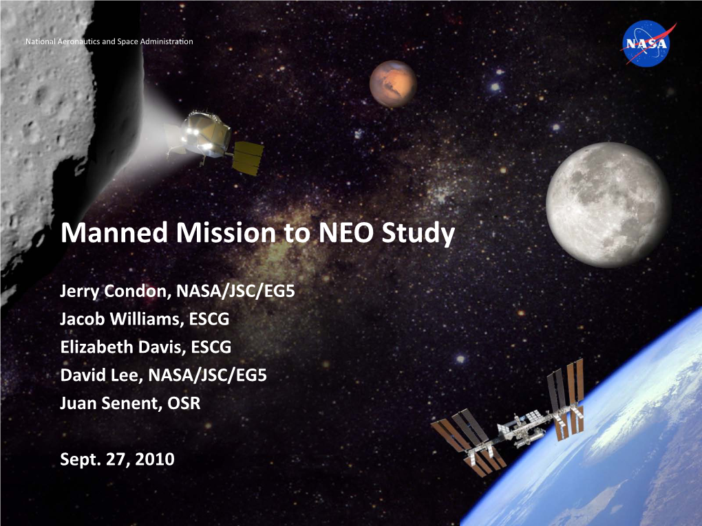 Manned Mission to NEO Study