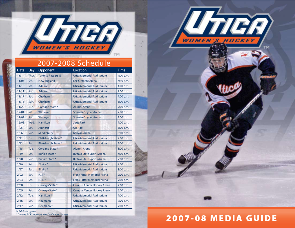 2007-08 MEDIA GUIDE General Information