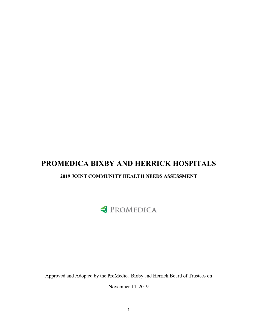 Promedica Bixby and Herrick Hospitals