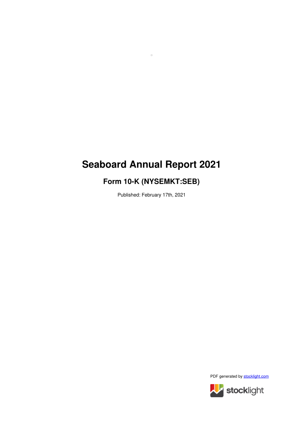 Seaboard Annual Report 2021