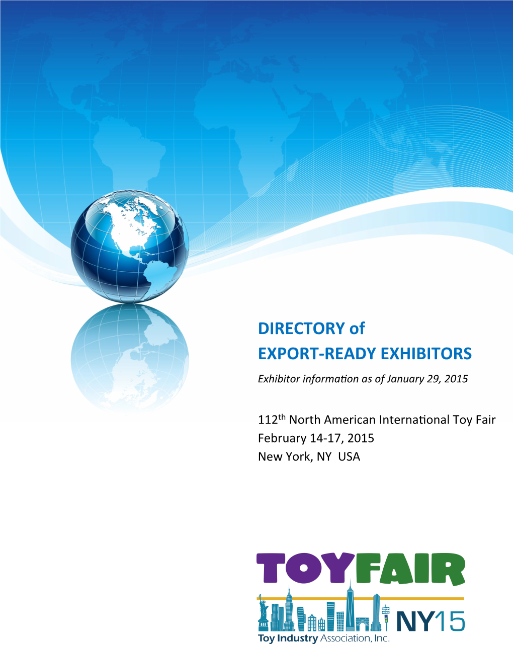 DIRECTORY of EXPORT-‐READY EXHIBITORS