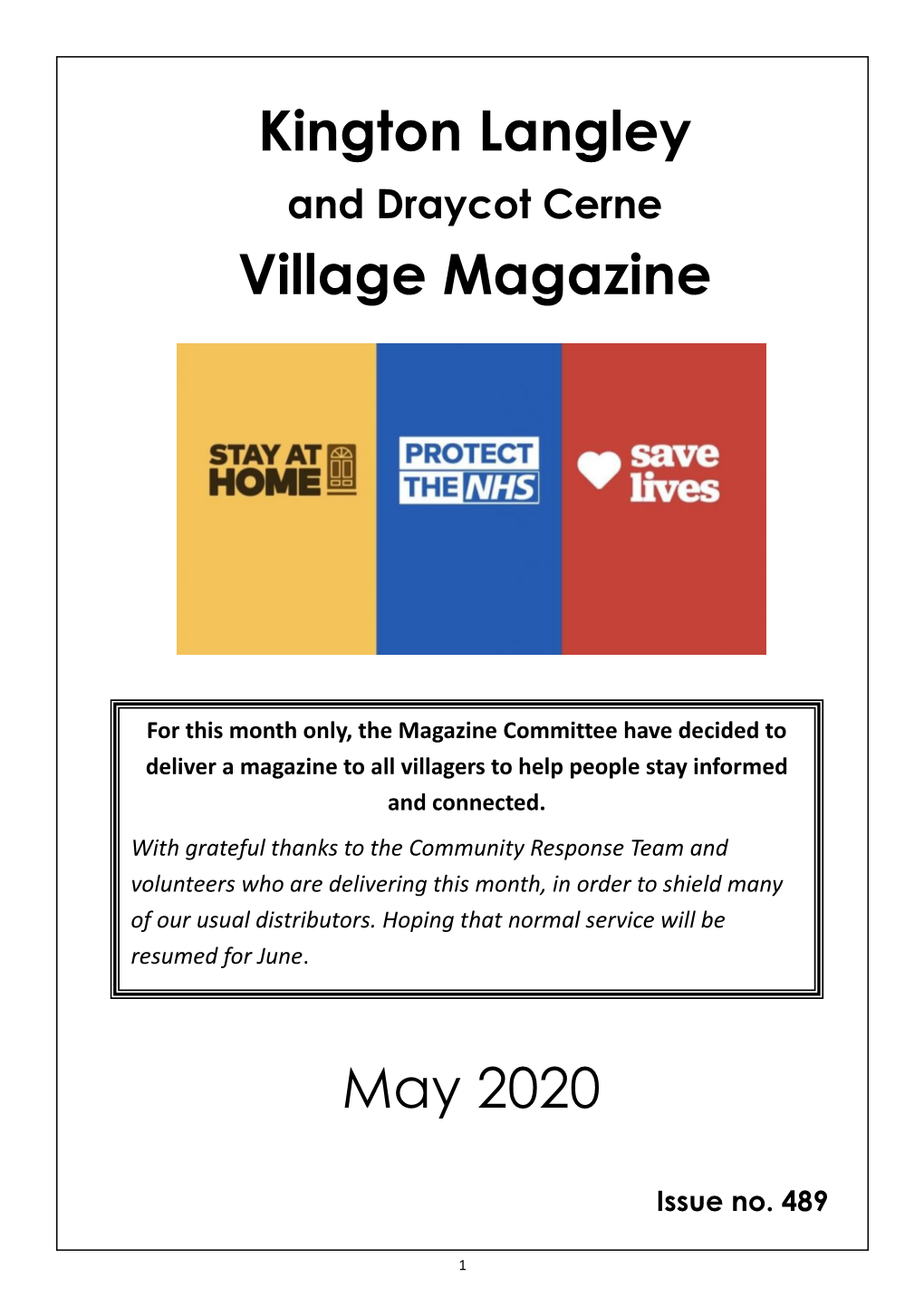 Kington Langley Village Magazine May 2020