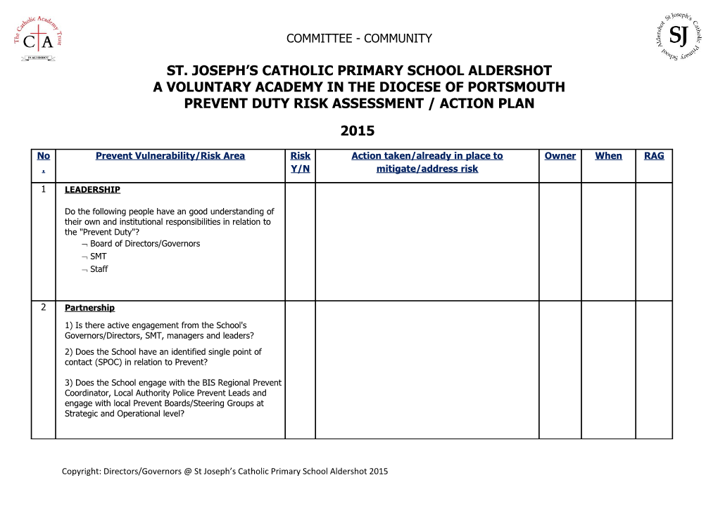 A Voluntary Academy in the Diocese of Portsmouth