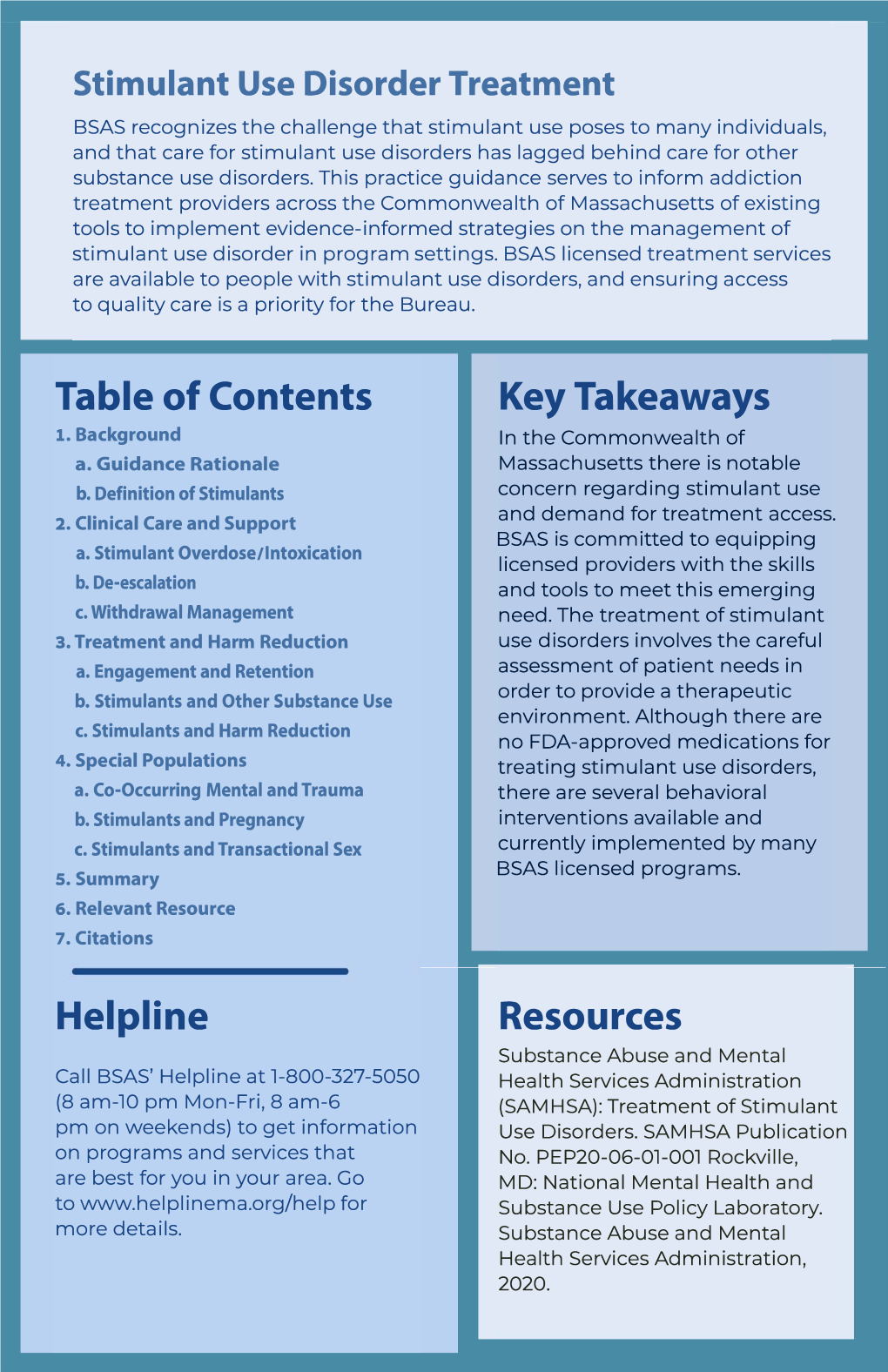 Stimulant Use Disorder Treatment Guidance