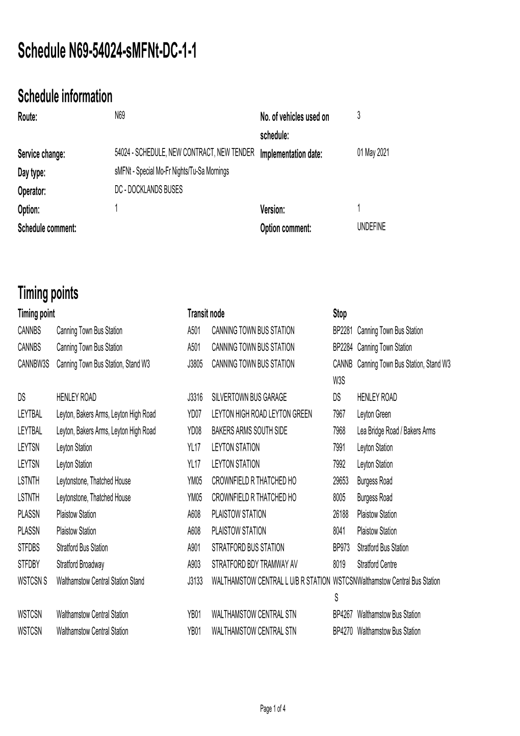 Standard Schedule N69-54024-Smfnt-DC-1-1