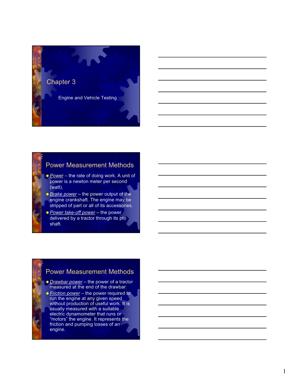 Chapter 3 Power Measurement Methods Power Measurement Methods