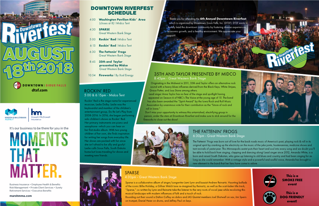 Downtown Riverfest Schedule