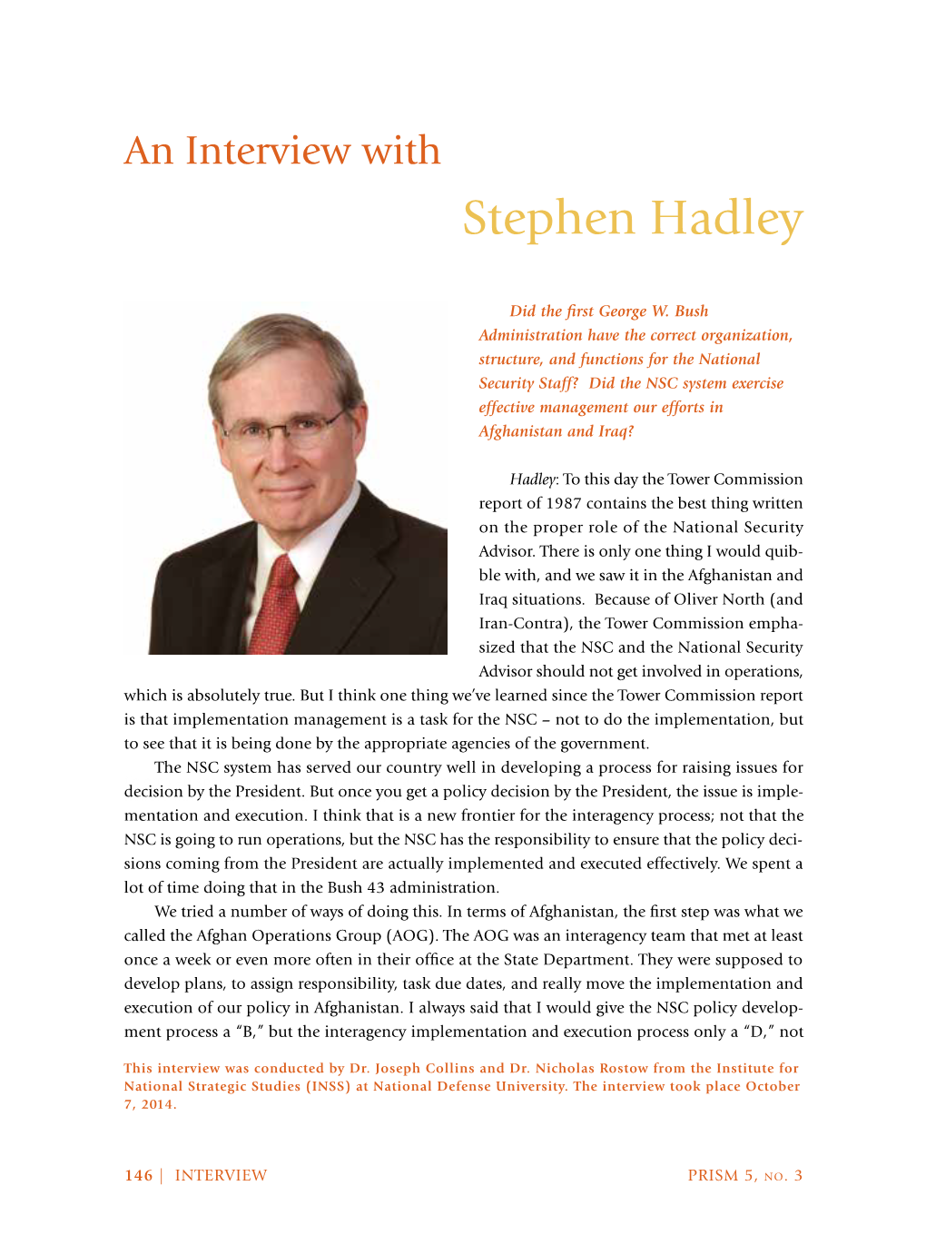 Stephen Hadley