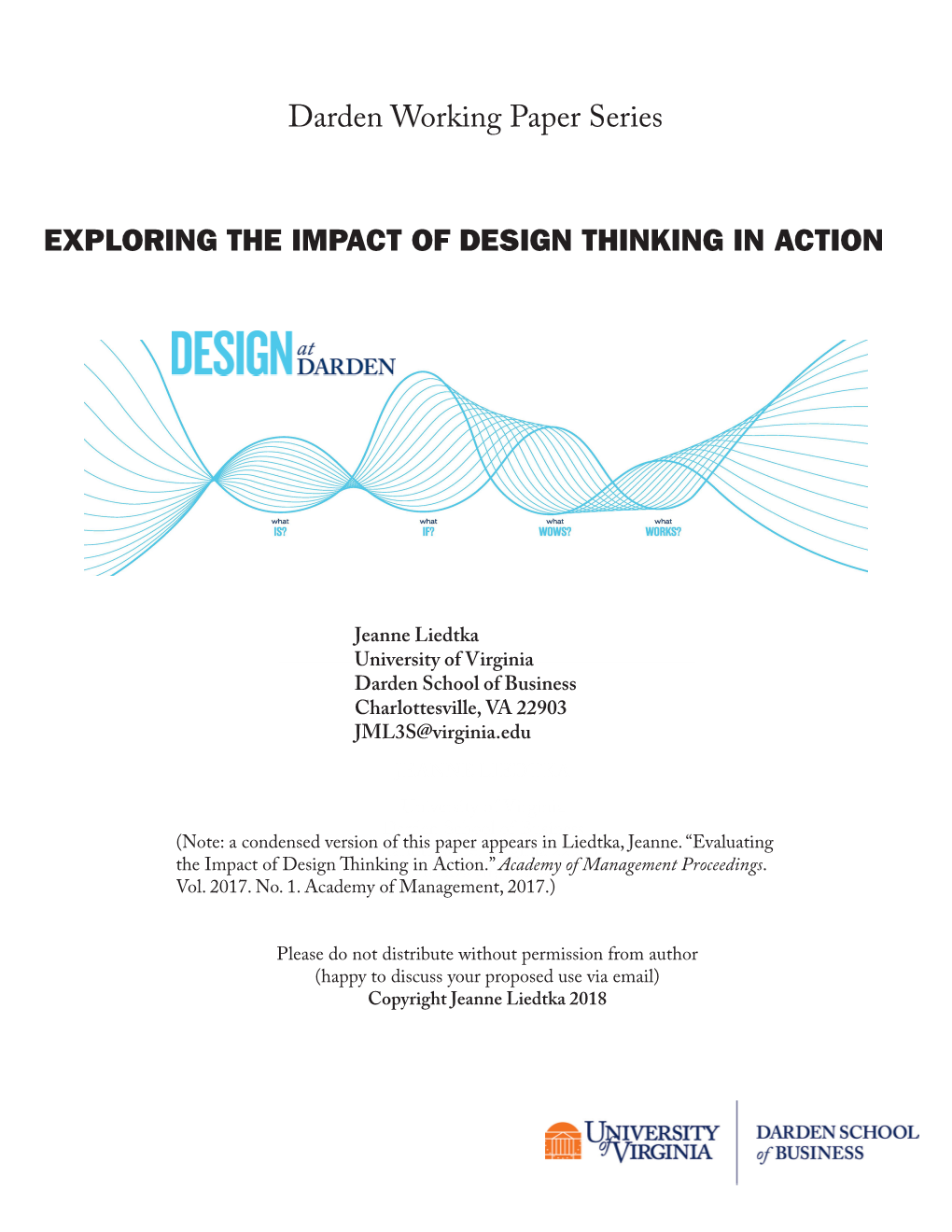 Academic Paper Exploring the Impact of Design Thinking in Action