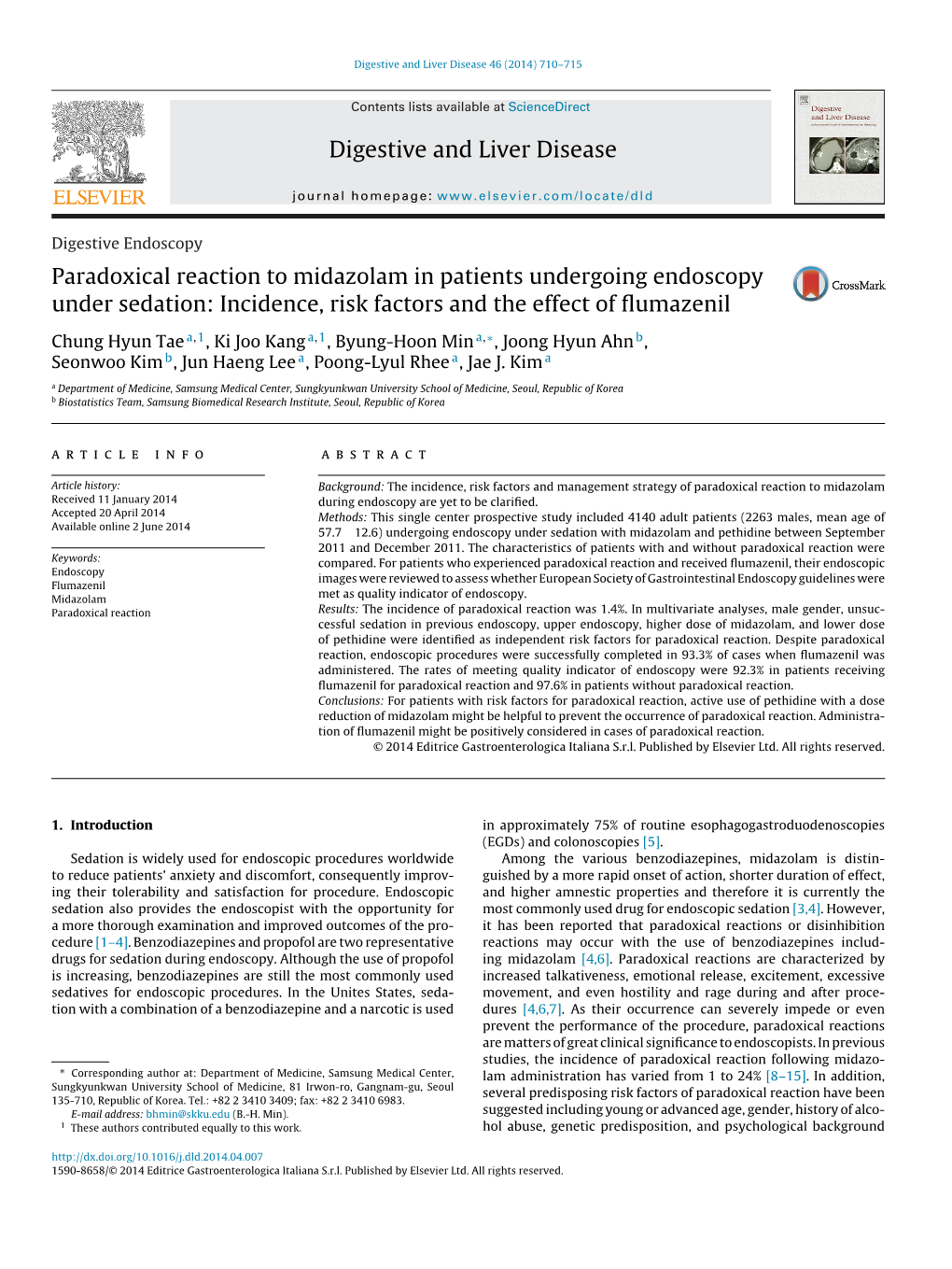 Paradoxical Reaction to Midazolam in Patients Undergoing Endoscopy