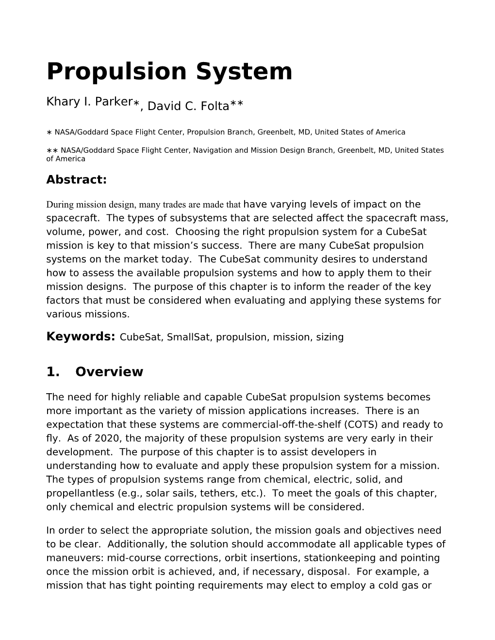 Propulsion System