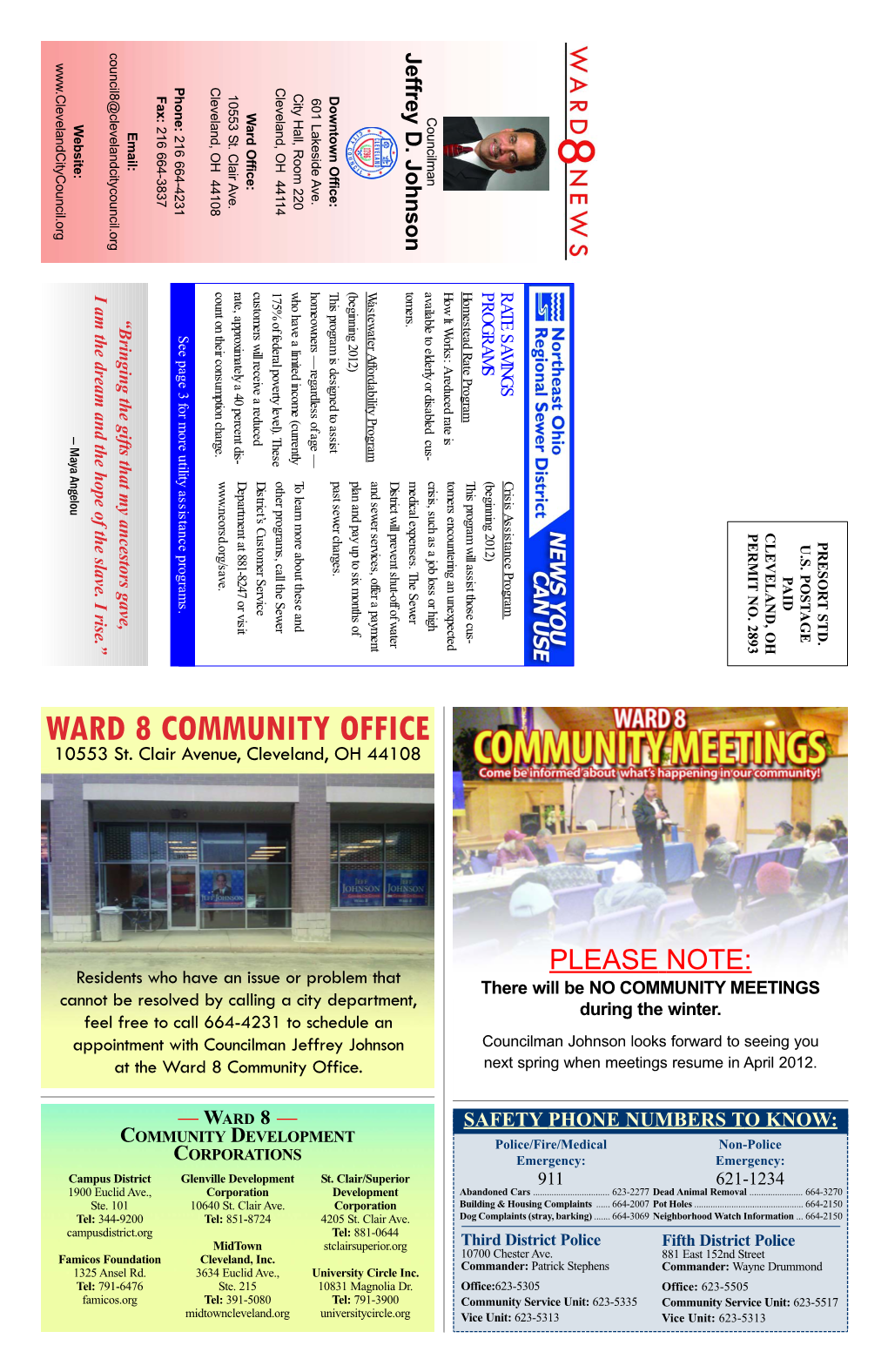 Ward 8 News ~ Winter 2012