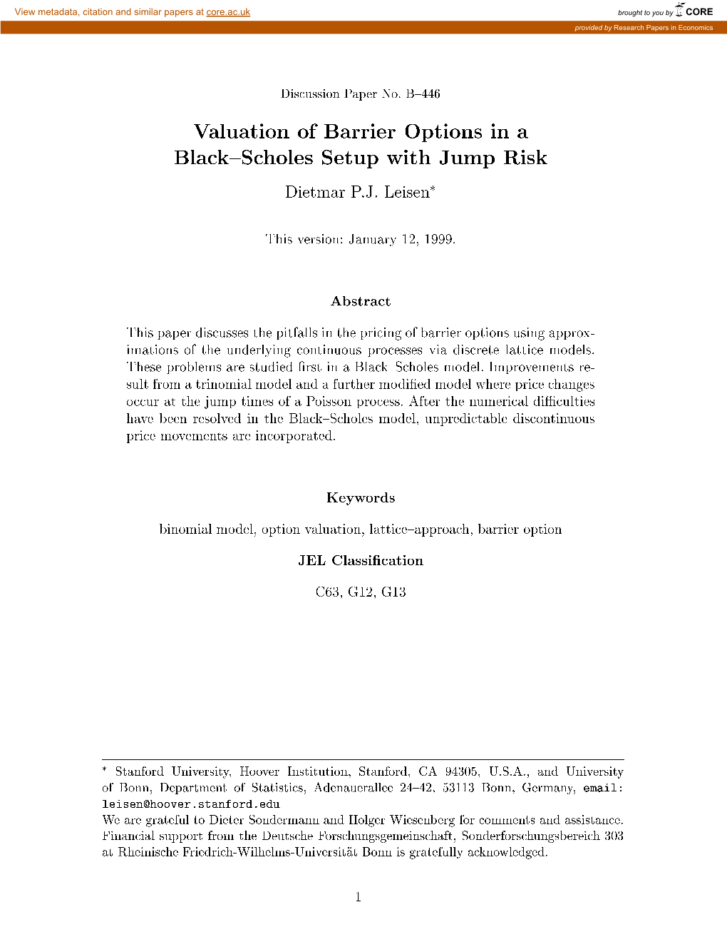 Valuation of Barrier Options in a Black Scholes Setup with Jump Risk