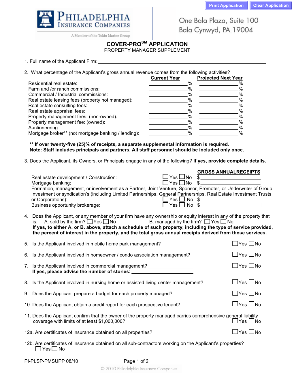 Cover-Prosm Application Property Manager Supplement