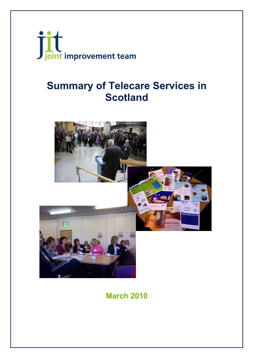 Summary of Telecare Services in Scotland