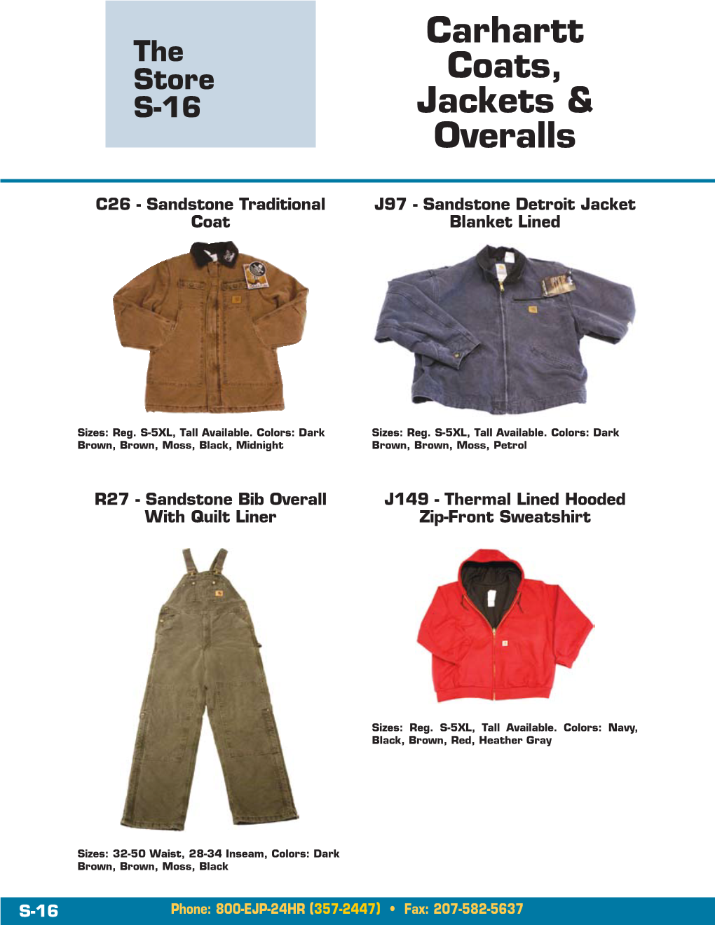 Carhartt Coats, Jackets & Overalls