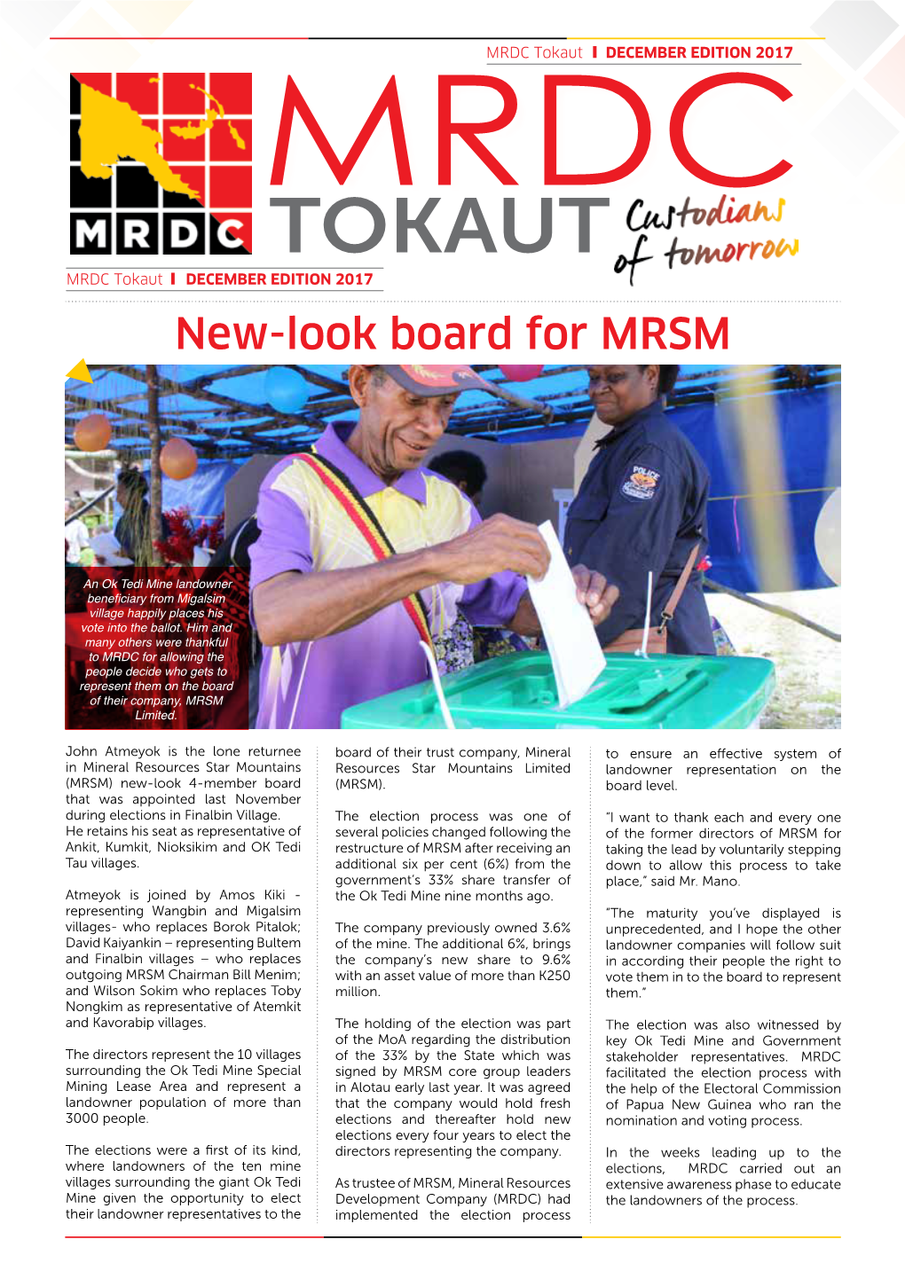 New-Look Board for MRSM