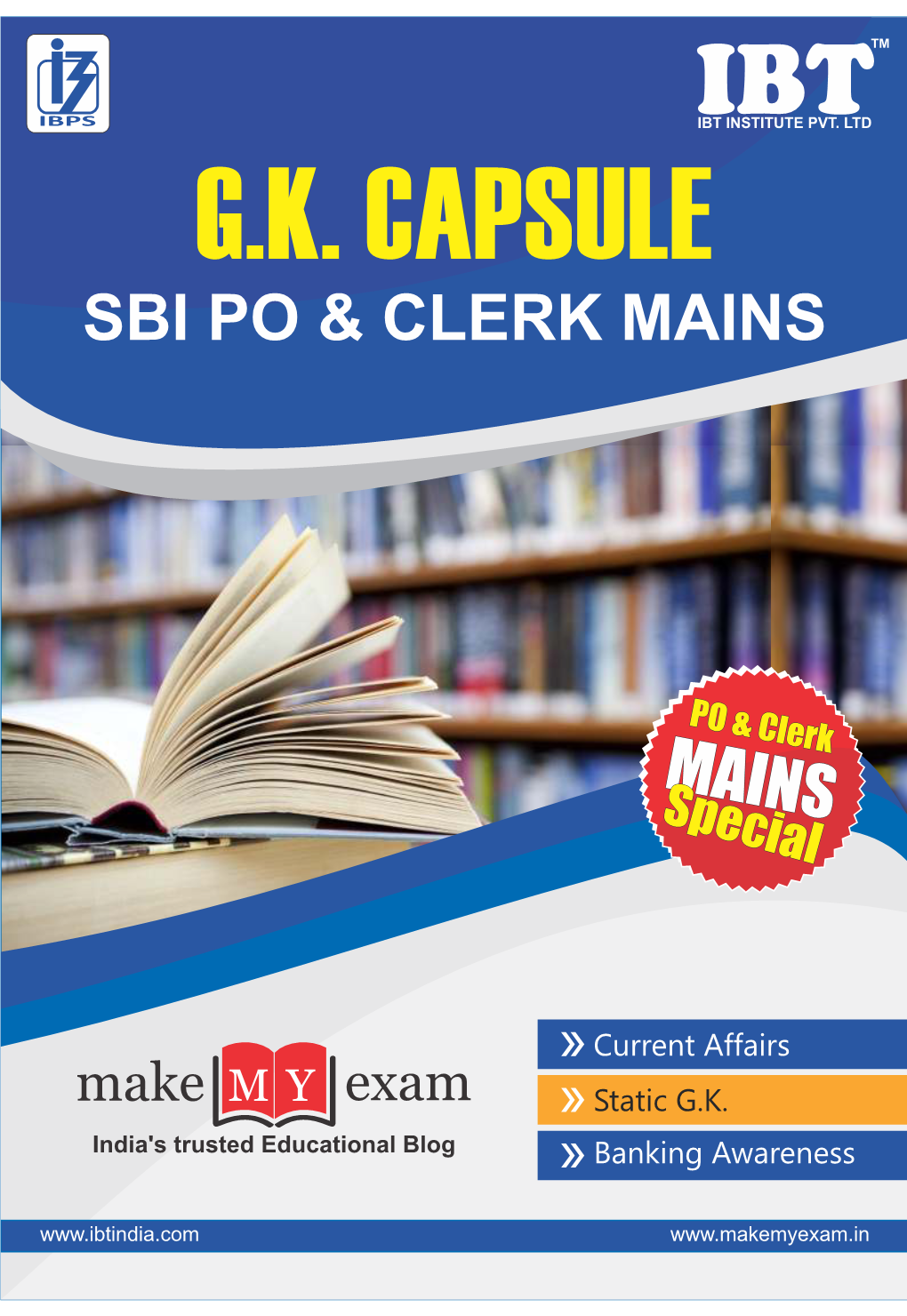 Sbi Po & Clerk Mains