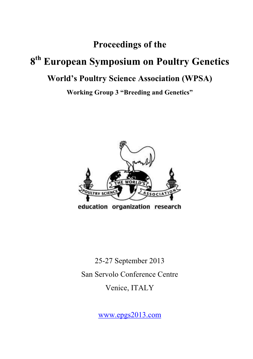 Proceedings EPGS2013