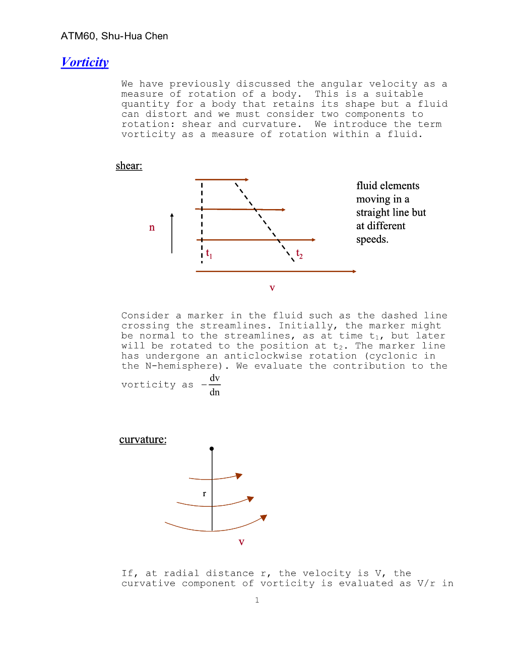 Vorticity, Divergence, and Rossby Waves