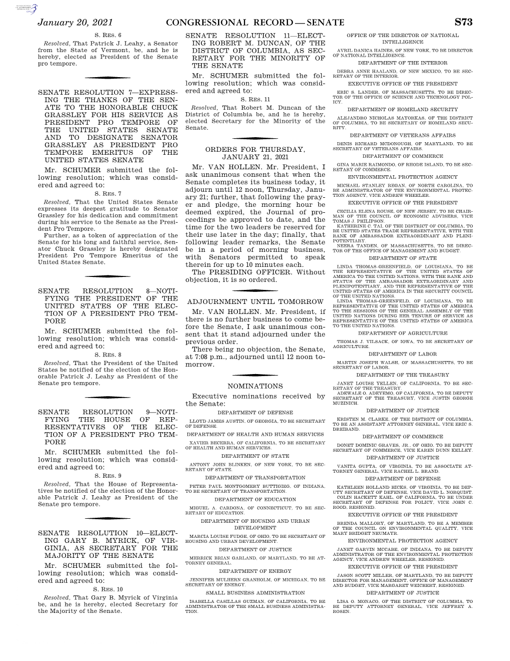 Congressional Record—Senate