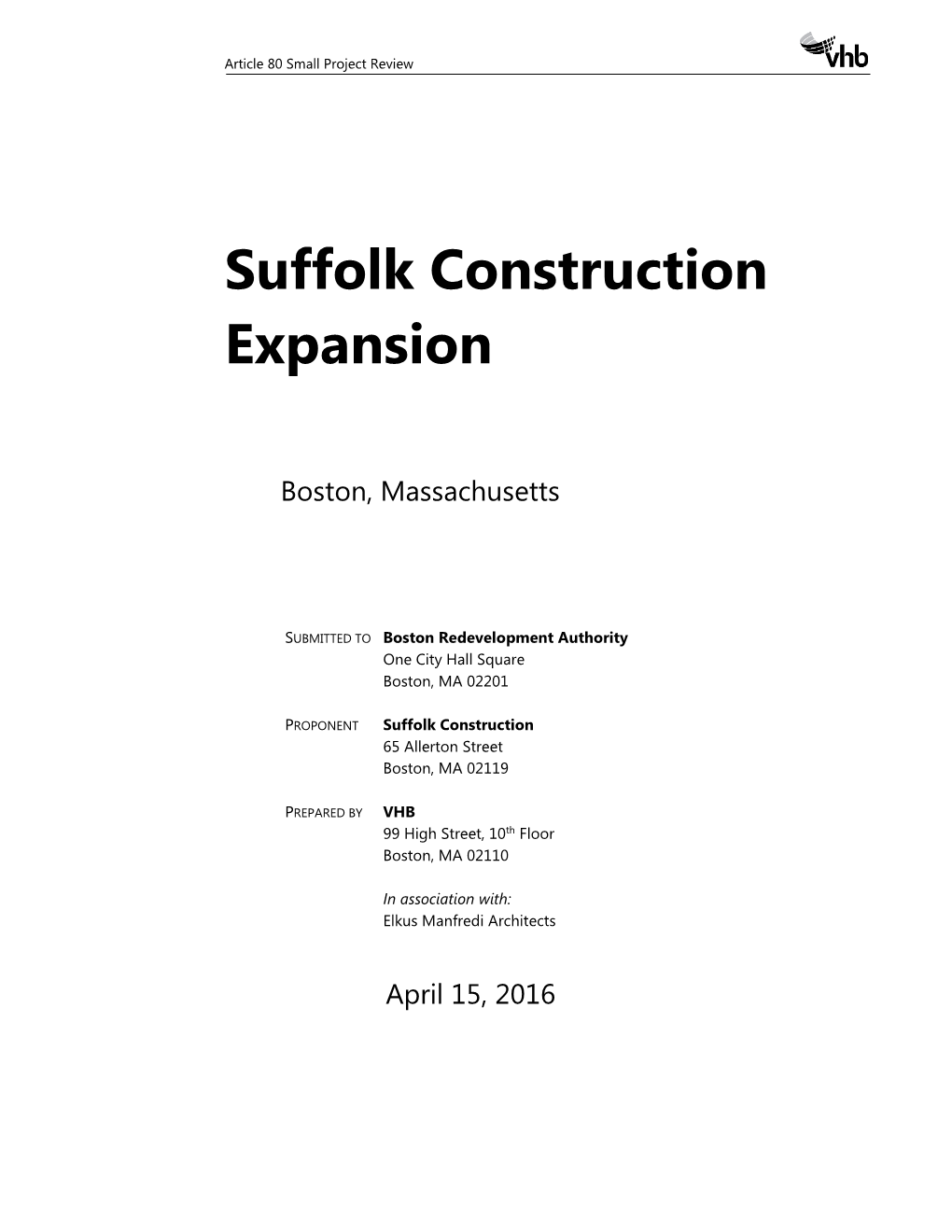 Suffolk Construction Expansion