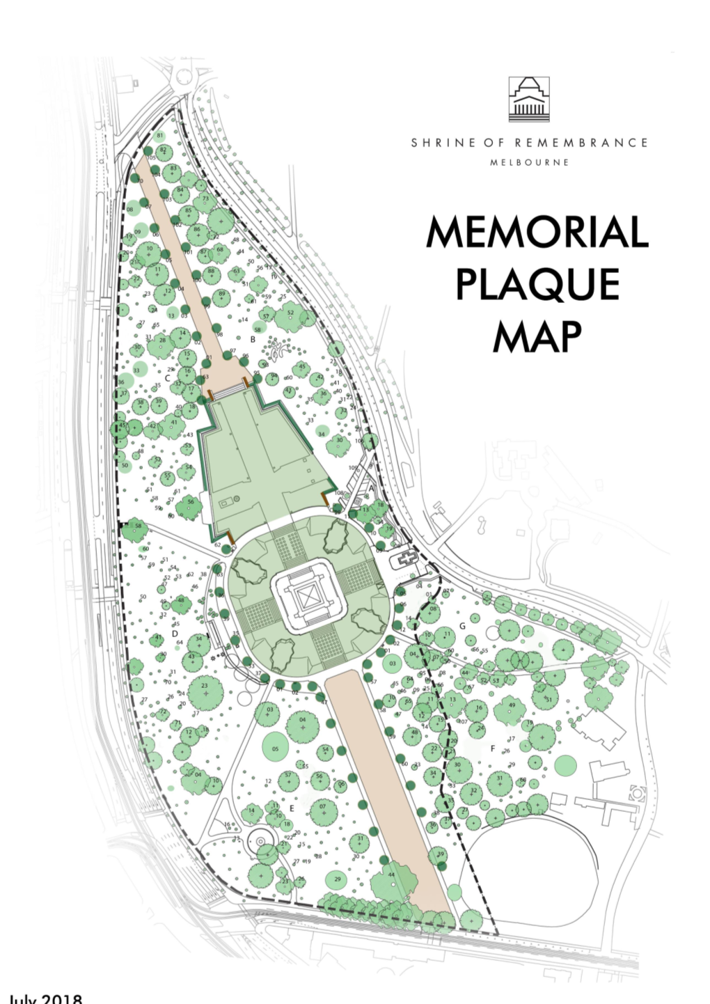 Shrine of Remembrance Plaque Map Pdf 1.15 MB