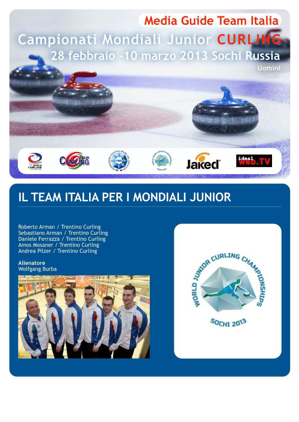 Cartella Stampa Mondiali Junior Curling 13