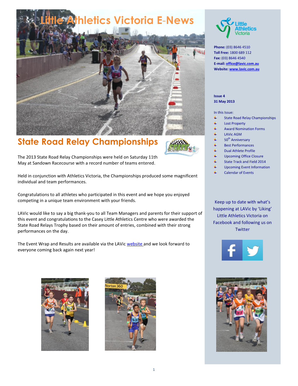 Little Athletics Victoria E-News