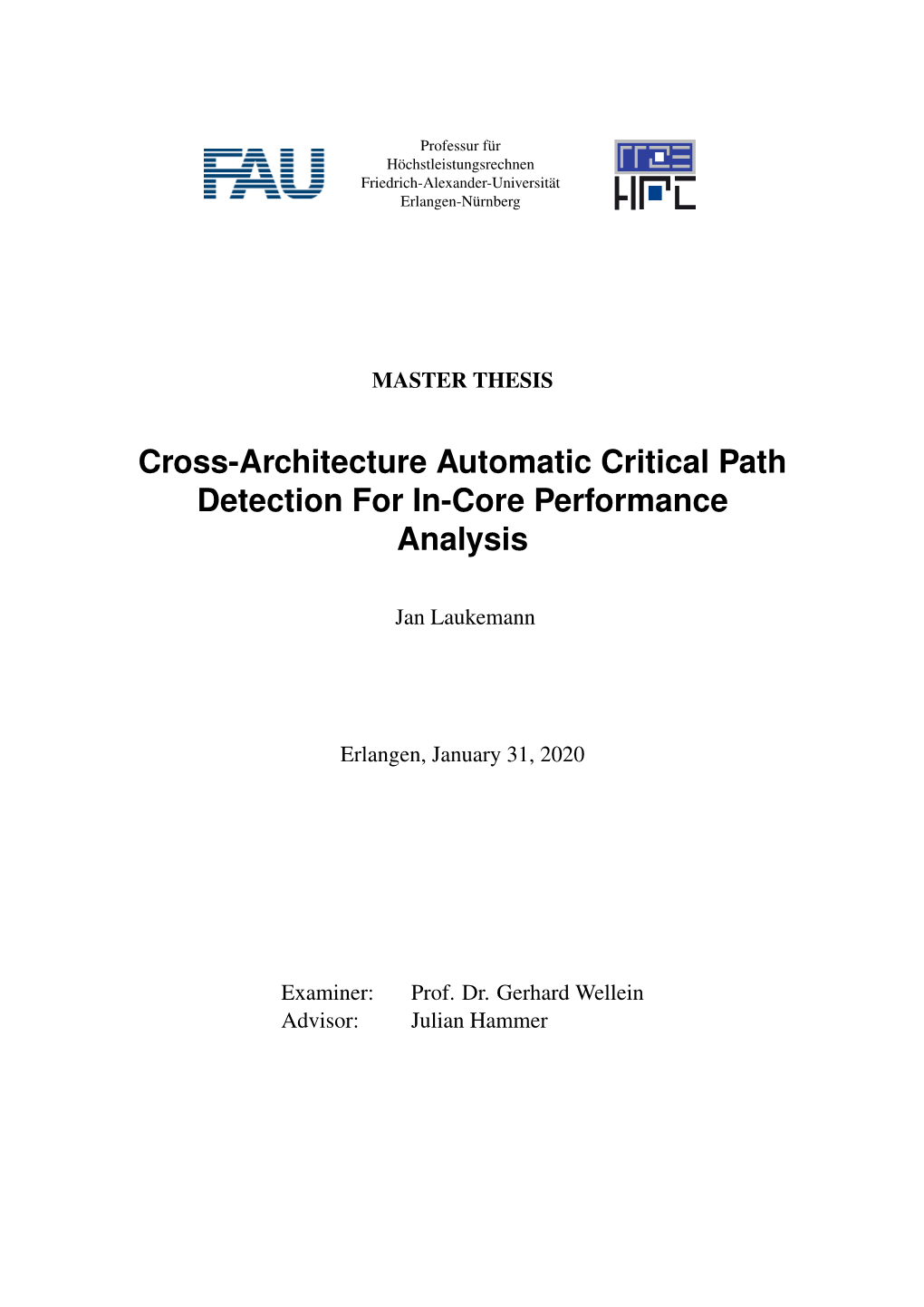 Cross-Architecture Automatic Critical Path Detection for In-Core Performance Analysis
