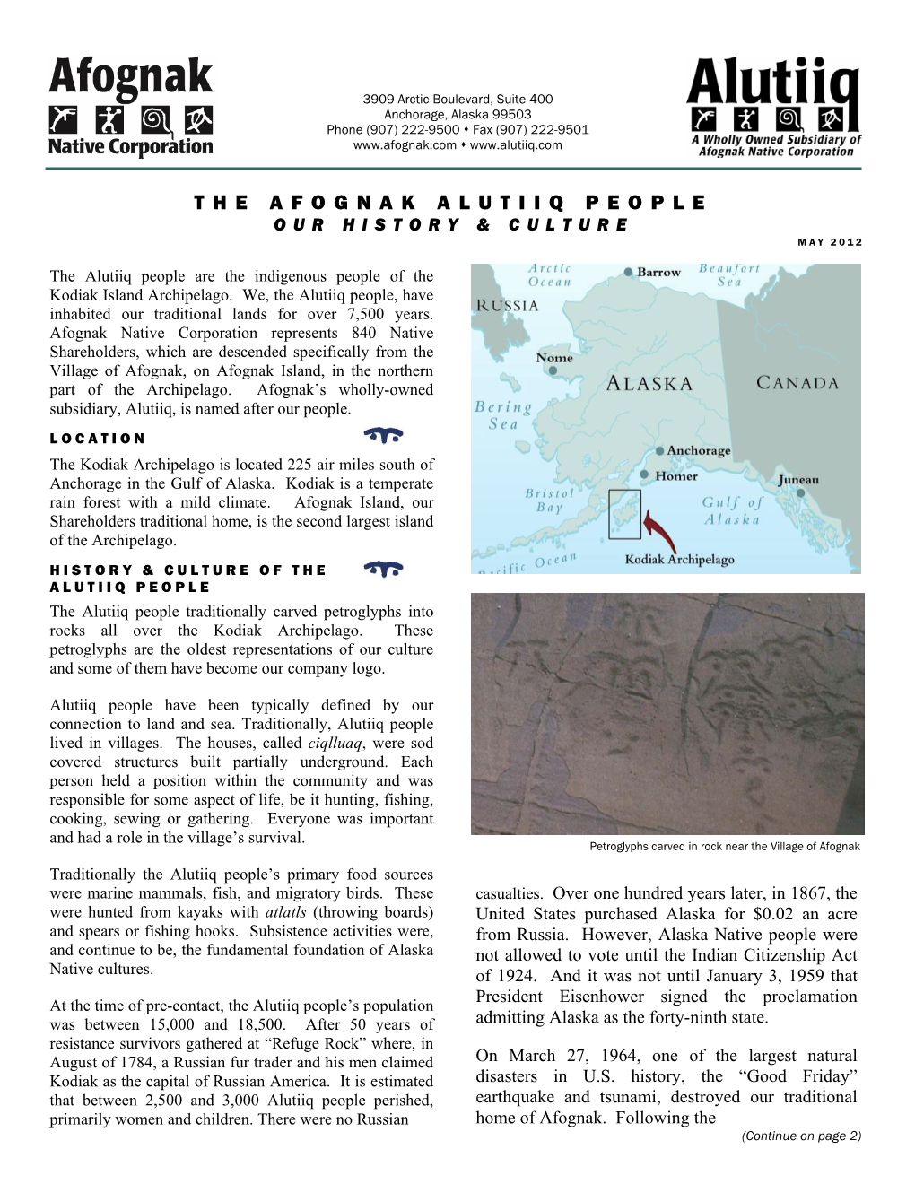 Afognak Alutiiq History 05-12