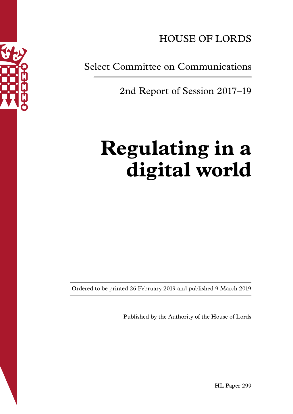Regulating in a Digital World