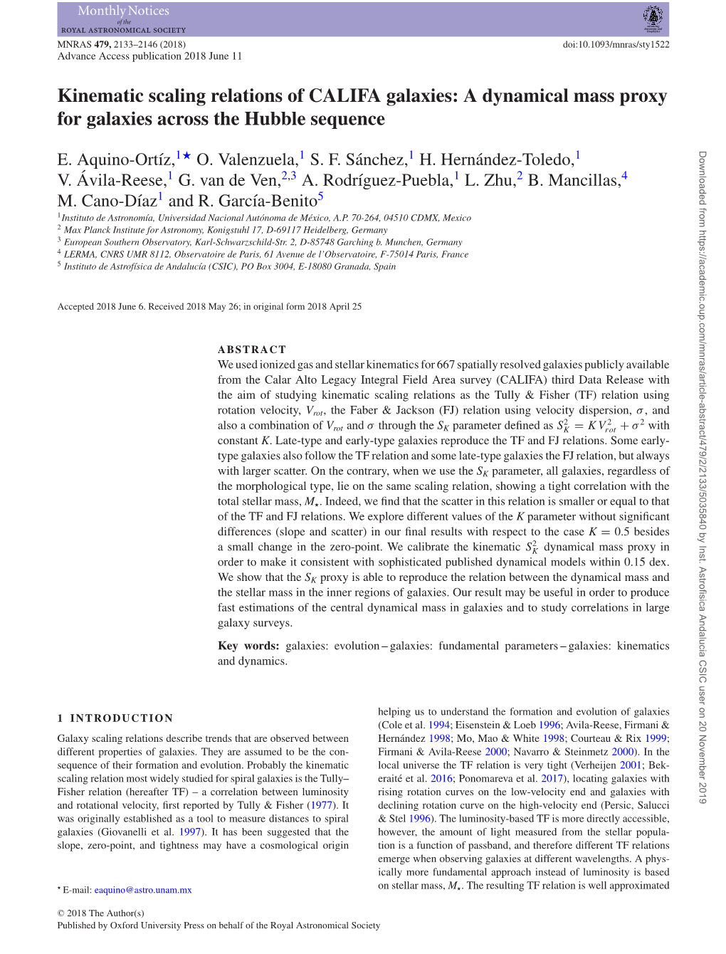 Kinematic Scaling Relations of CALIFA Galaxies: a Dynamical Mass Proxy