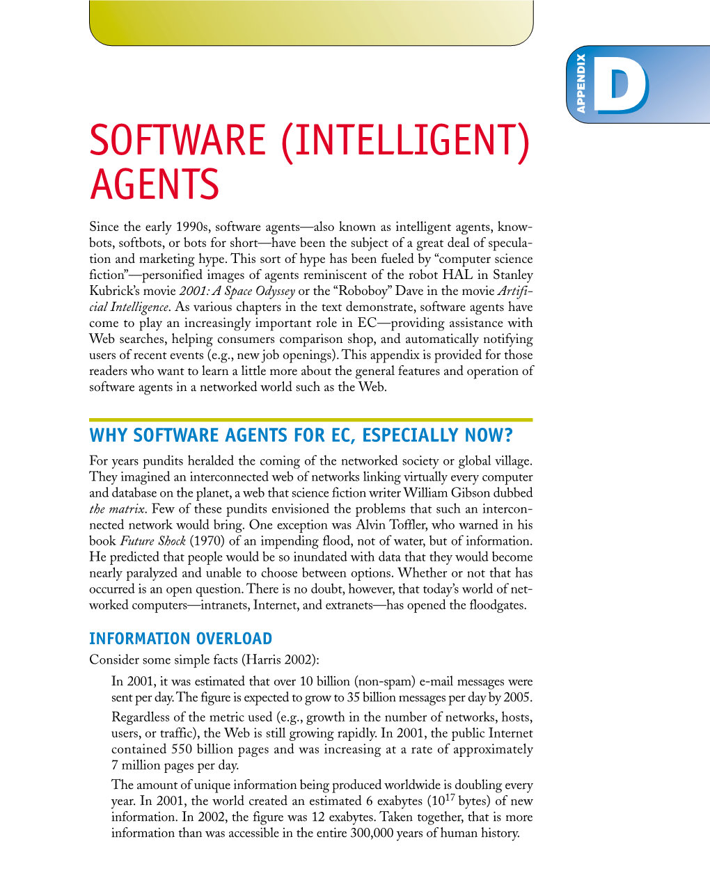 Software (Intelligent) Agents