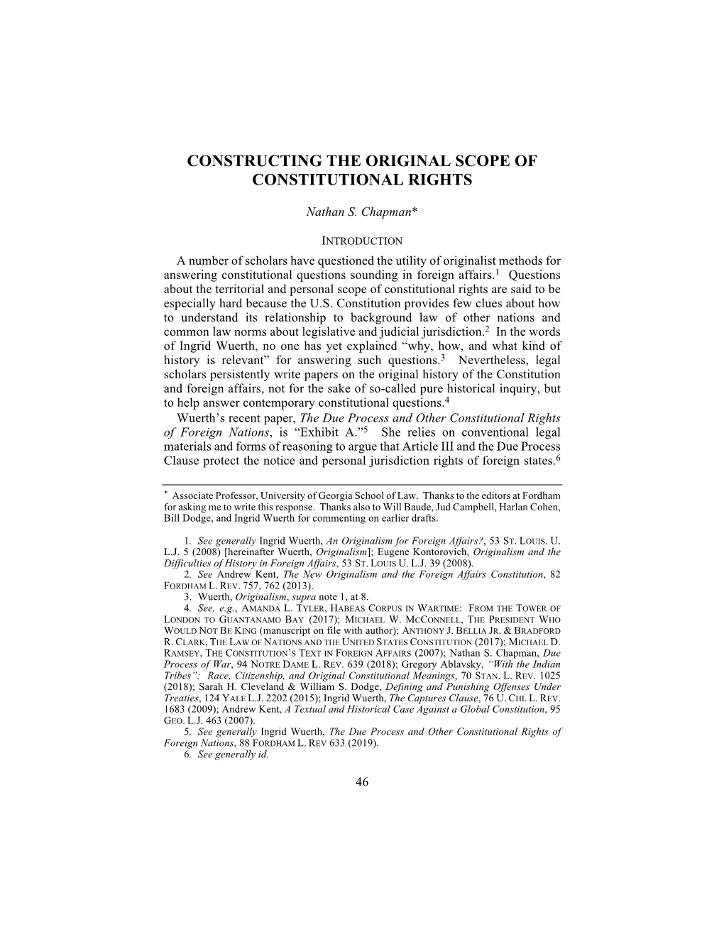 Constructing the Original Scope of Constitutional Rights