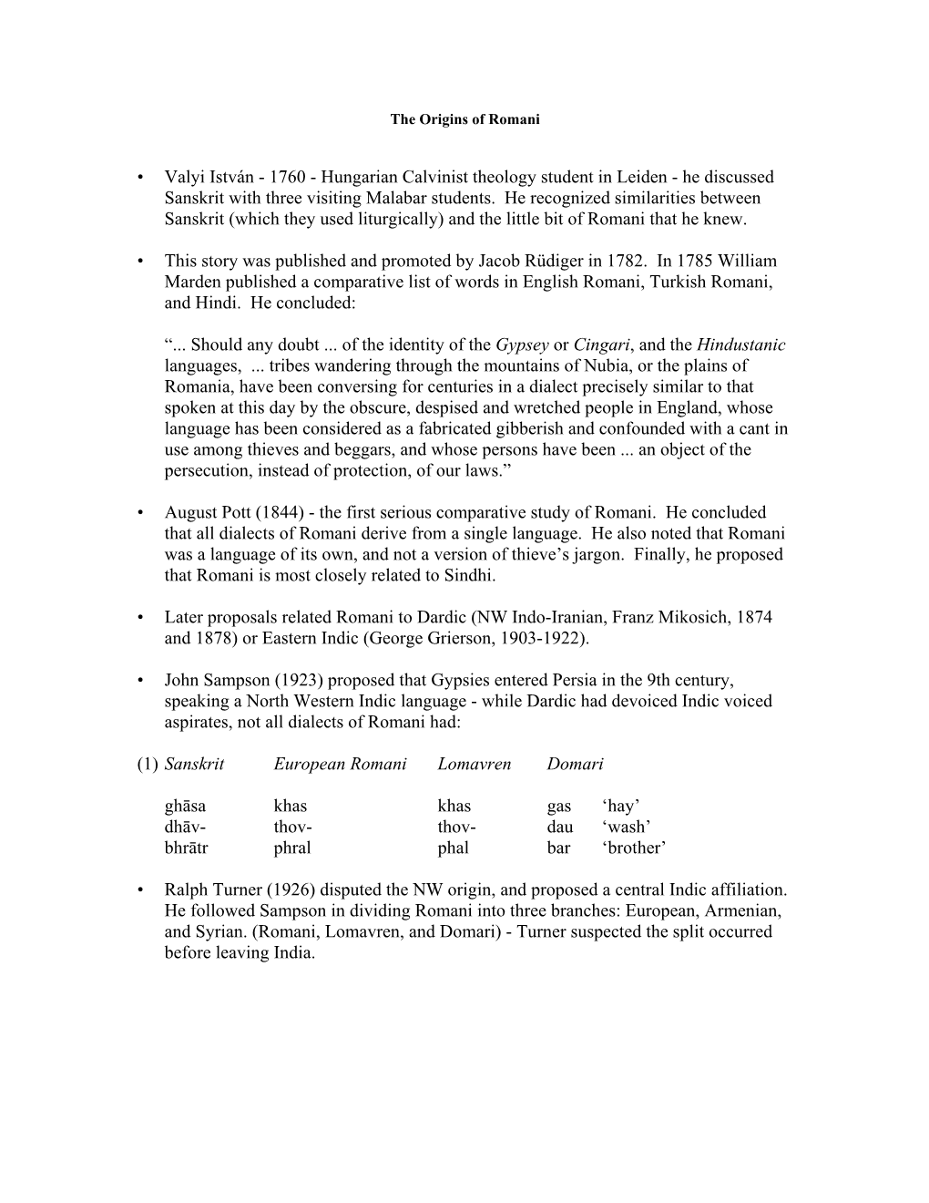 • Valyi István - 1760 - Hungarian Calvinist Theology Student in Leiden - He Discussed Sanskrit with Three Visiting Malabar Students