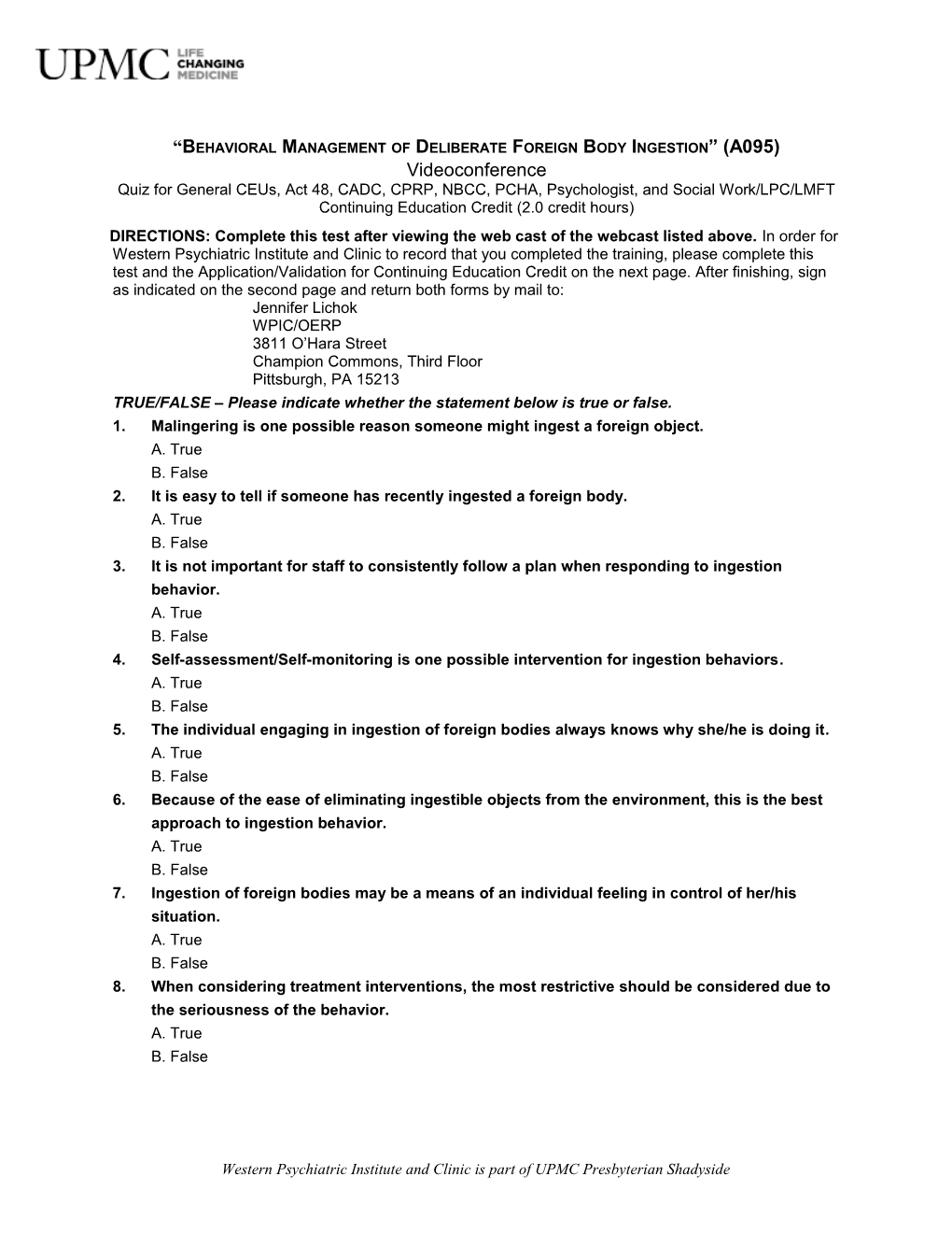 Basic CM Module 1 Test s1