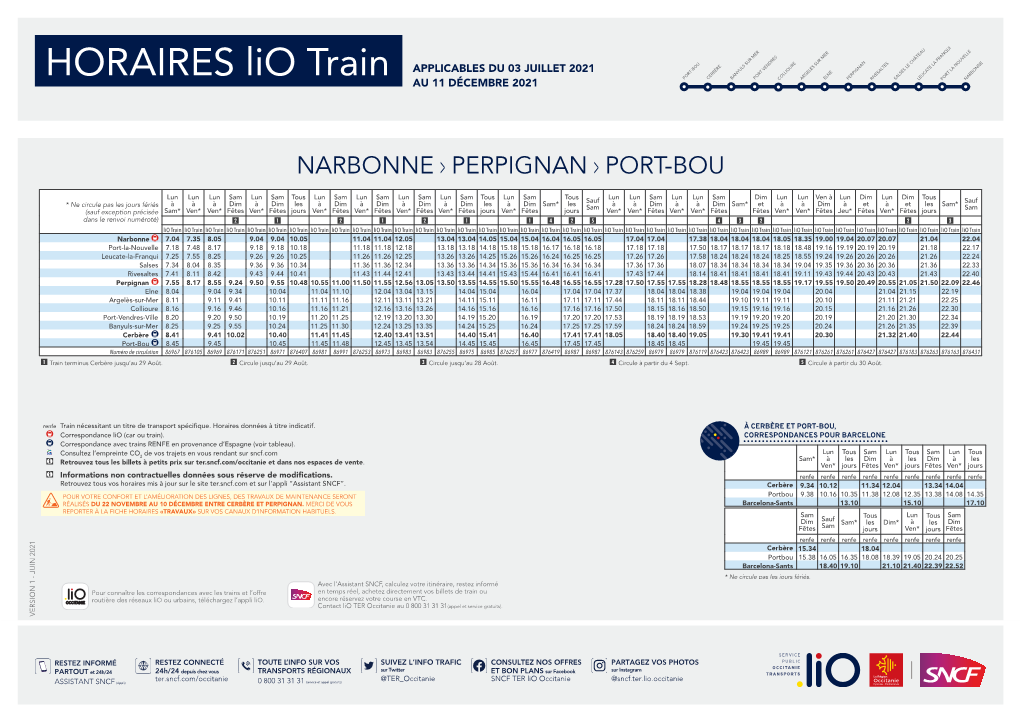 HORAIRES Lio Train