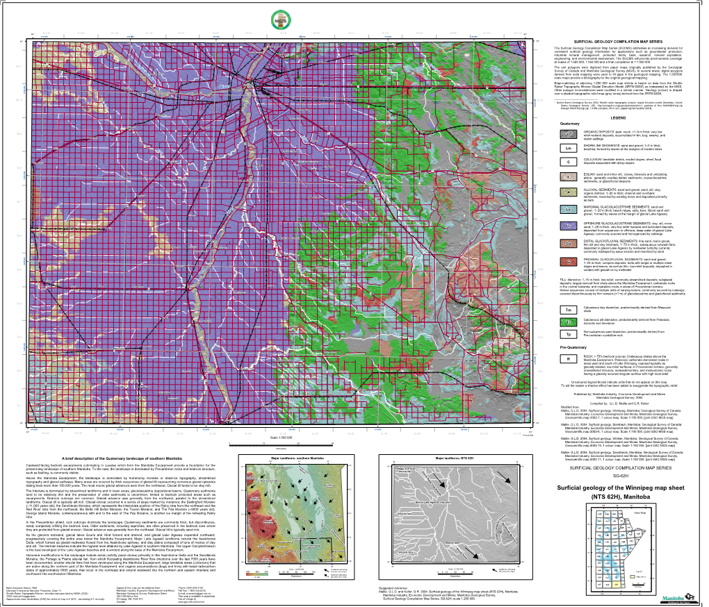 SG-62H -- Surficial Geology of the Winnipeg Map Sheet