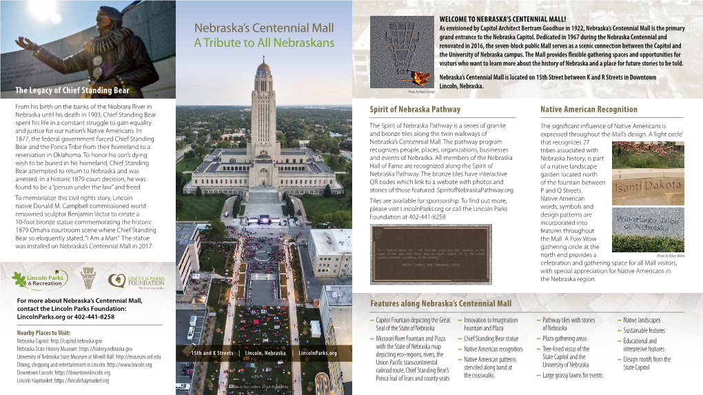 Nebraska's Centennial Mall a Tribute to All Nebraskans