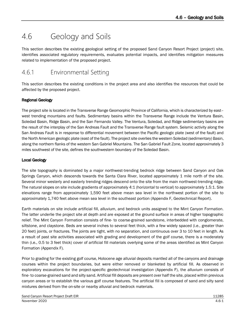 4.6 Geology and Soils