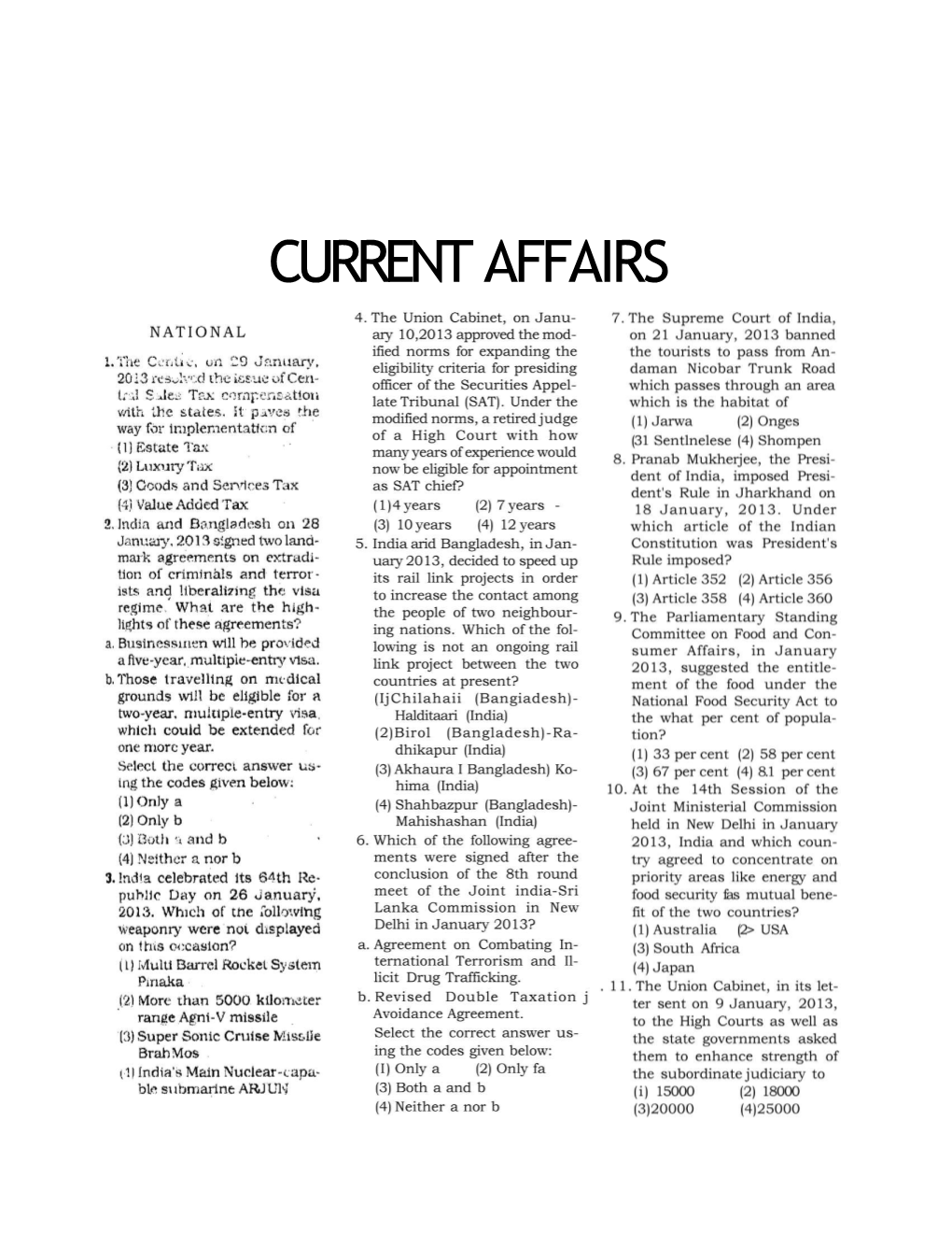 Current Affairs 12