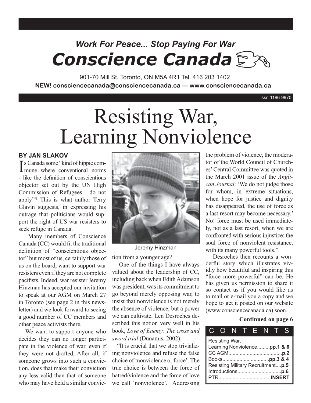 Resisting War, Learning Nonviolence